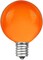 25-Pack G40 Orange Globe Bulbs – 5W E12 Candelabra Base Incandescent Replacement Bulbs for Outdoor String Lights, Warm Decorative Patio Lighting with 3000-Hour Lifespan